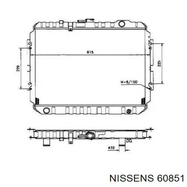 60851 Nissens Refrigeración del motor