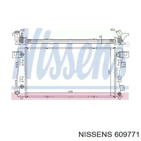 609771 Nissens radiador