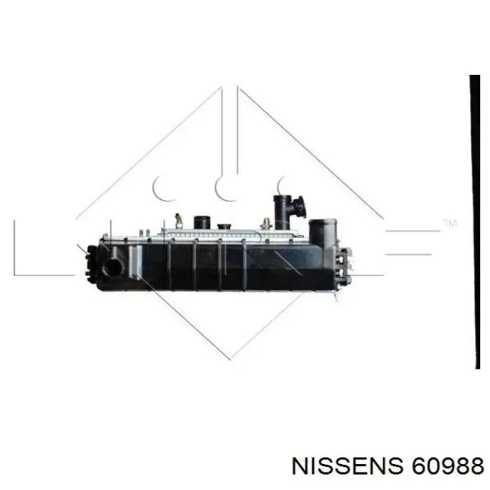 60988 Nissens radiador refrigeración del motor