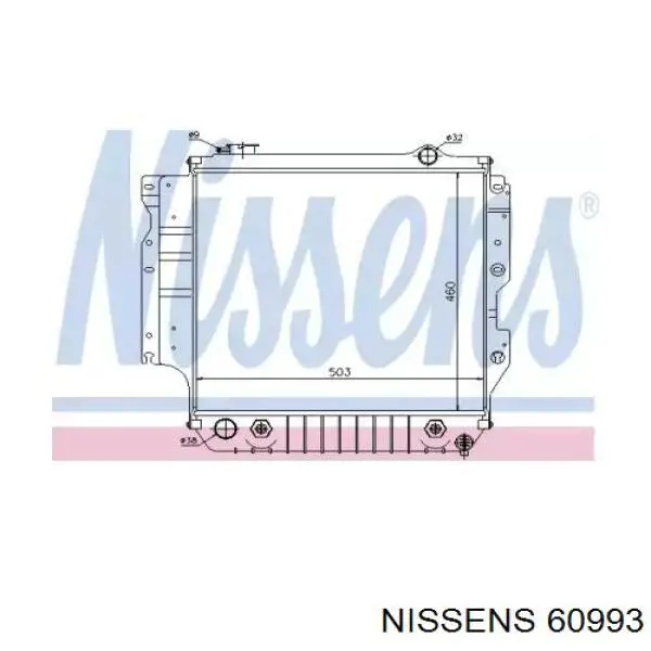 60993 Nissens Refrigeración del motor