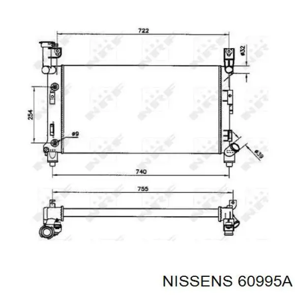 60995A Nissens radiador