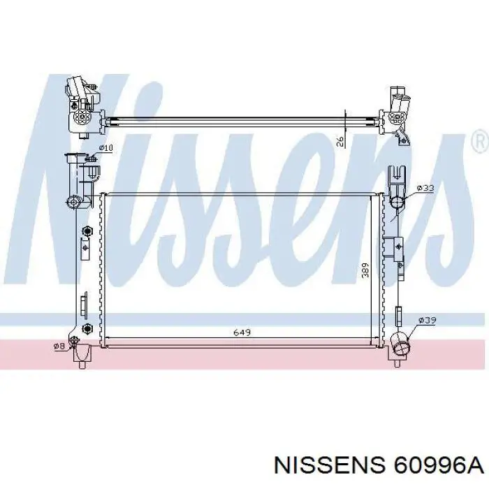 60996A Nissens radiador