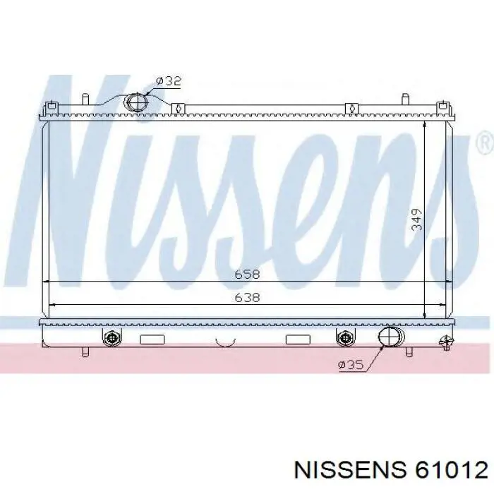 61012 Nissens radiador