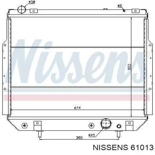 Comprar 61013 Nissens Radiador de auto
