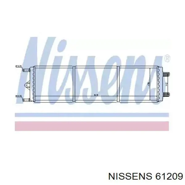 Radiador adicional de refrigeración del motor Nissens 61209 precio, desde 445,78 EUR