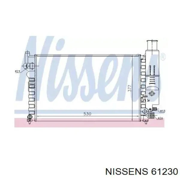 Água radiador Nissens 61230 precio, desde 75,23 EUR