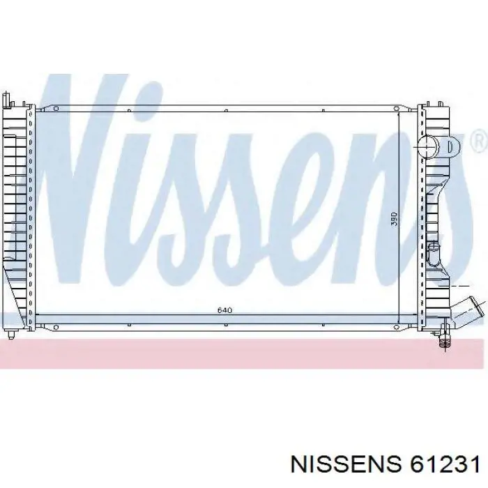 61231 Nissens radiador