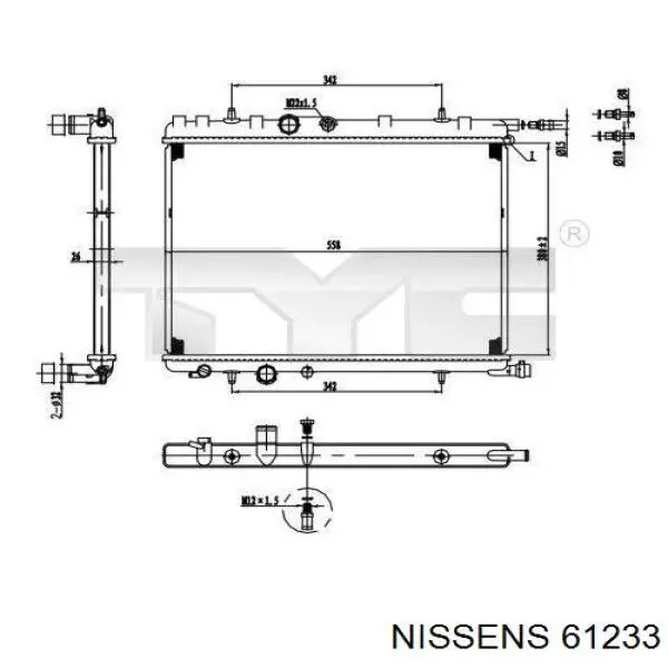 Comprar 61233 Nissens Radiador de auto