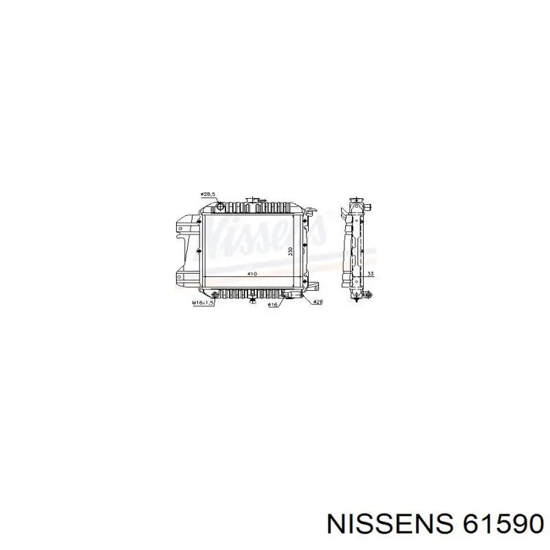 Água radiador Nissens 61590 precio, desde 117,61 EUR