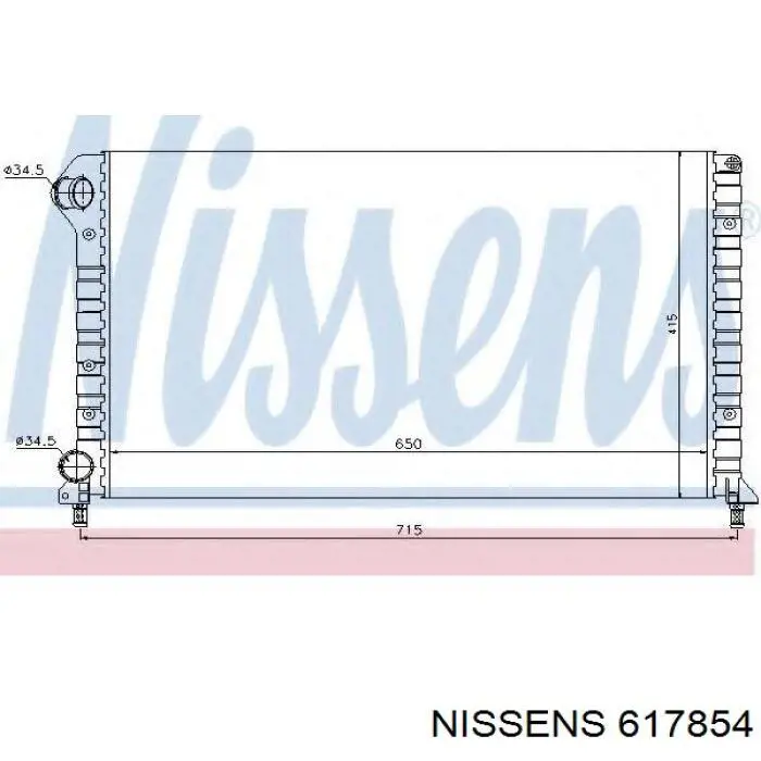 617854 Nissens Refrigeración del motor