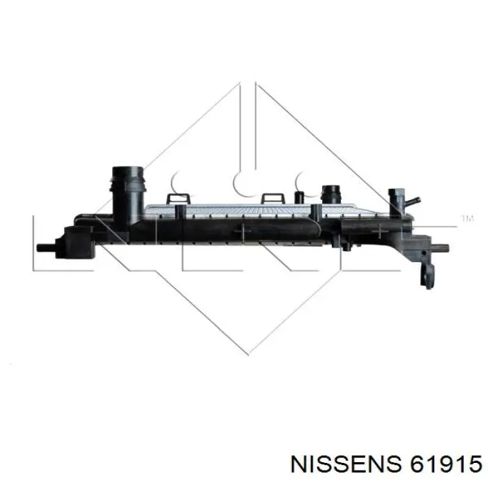 61915 Nissens radiador refrigeración del motor