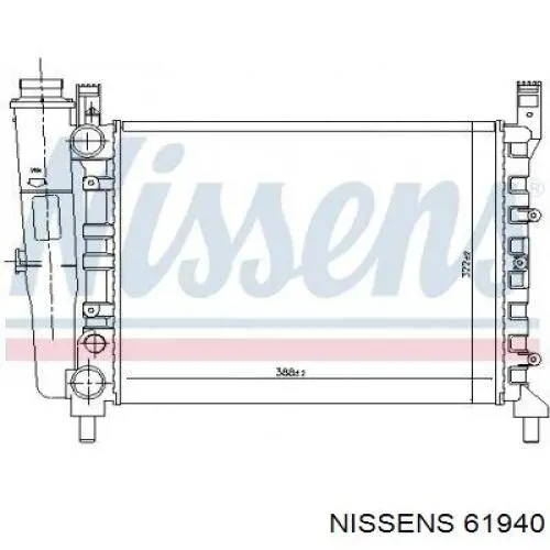 61940 Nissens Refrigeración del motor