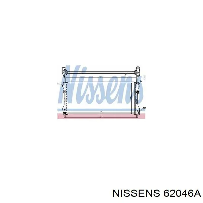 62046A Nissens radiador