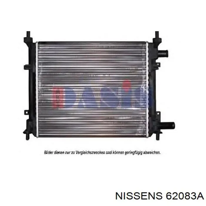 62083A Nissens radiador refrigeración del motor