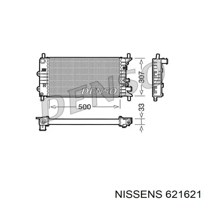 621621 Nissens Refrigeración del motor