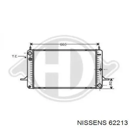 62213 Nissens Refrigeración del motor