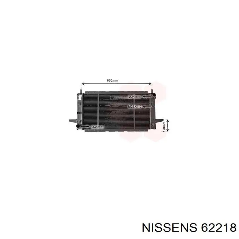 62218 Nissens radiador
