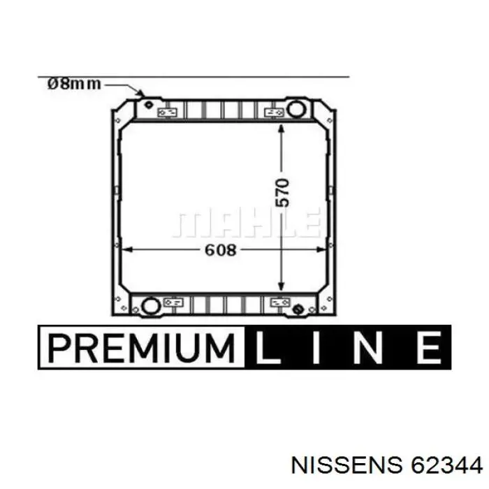 62344 Nissens radiador