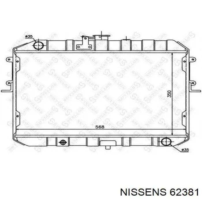 Água radiador Nissens 62381 precio, desde 128,79 EUR