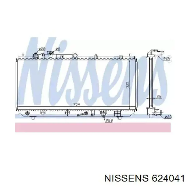 624041 Nissens radiador