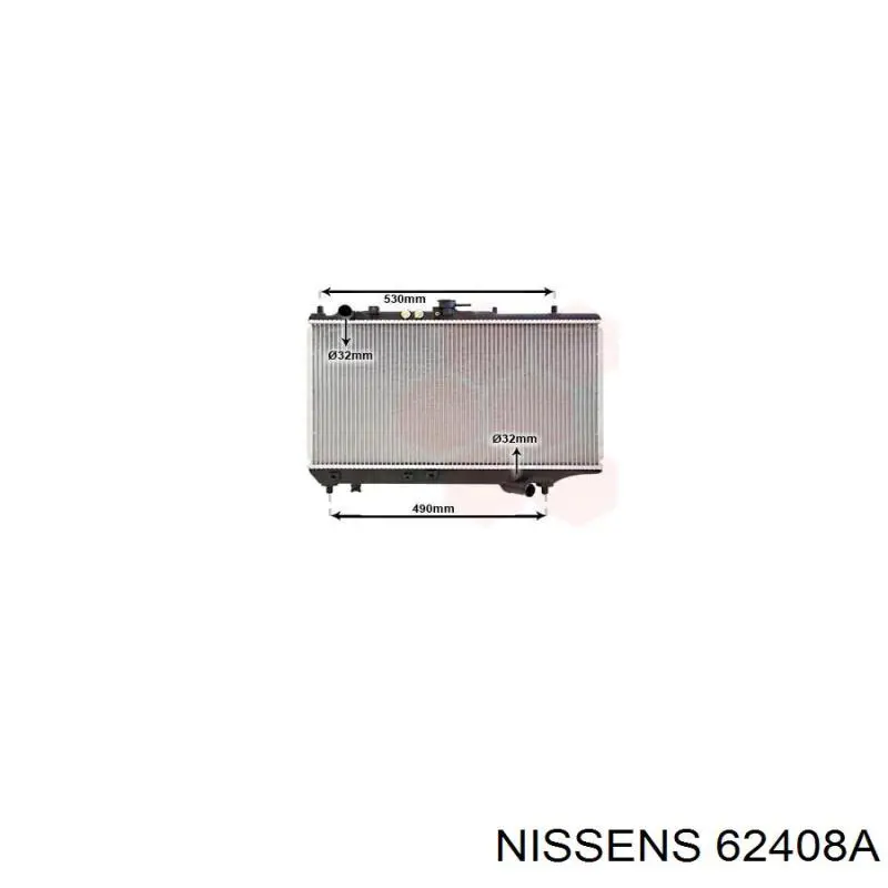 62408A Nissens radiador
