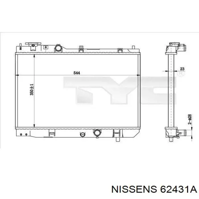 Comprar RF3H15200B Mazda Radiador de auto
