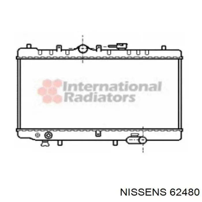 Radiador 62480 Nissens