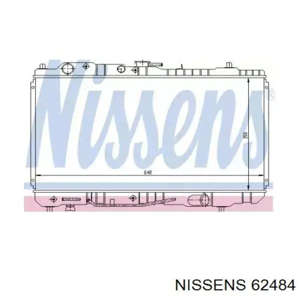 Água radiador Nissens 62484 precio, desde 155,08 EUR