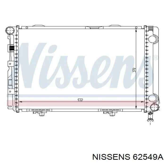 62549A Nissens radiador