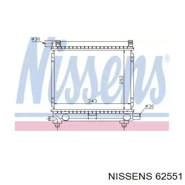 Água radiador Nissens 62551 precio, desde 88,38 EUR