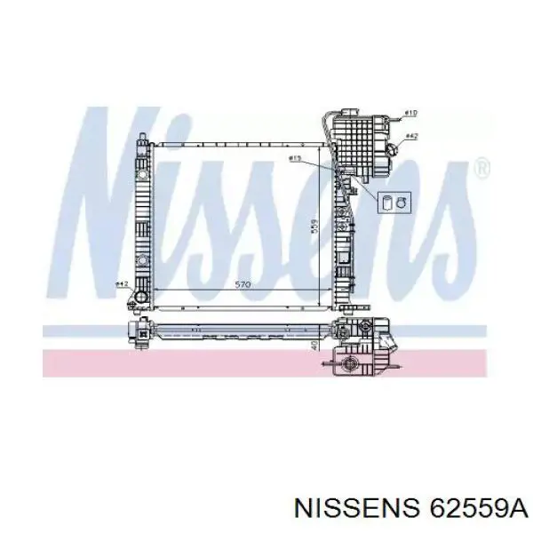 Comprar 62559A Nissens Radiador de auto