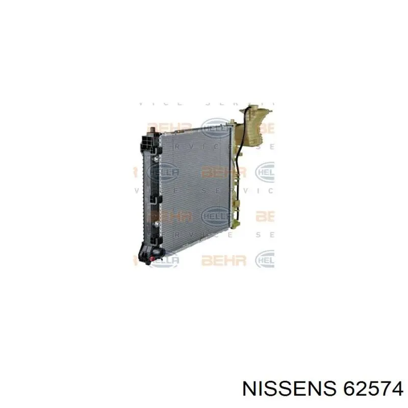 62574 Nissens radiador refrigeración del motor