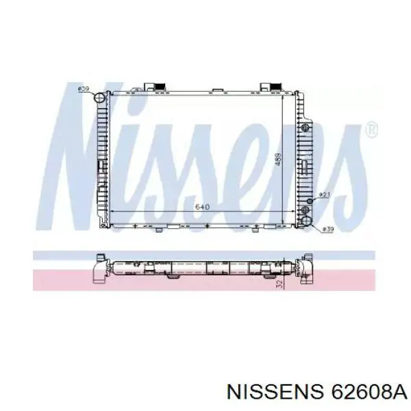62608A Nissens radiador