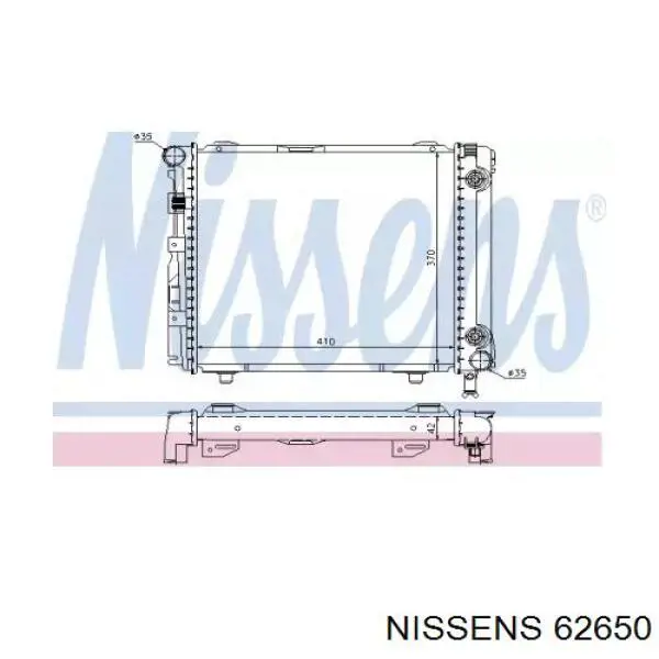Comprar 62650 Nissens Radiador de auto