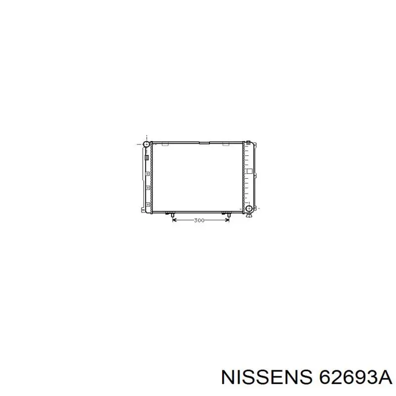 62693A Nissens radiador refrigeración del motor