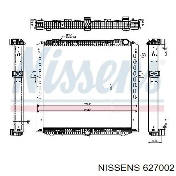 Radiador A9605002801 Mercedes