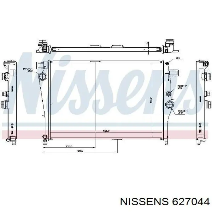 Radiador 550055 NRF