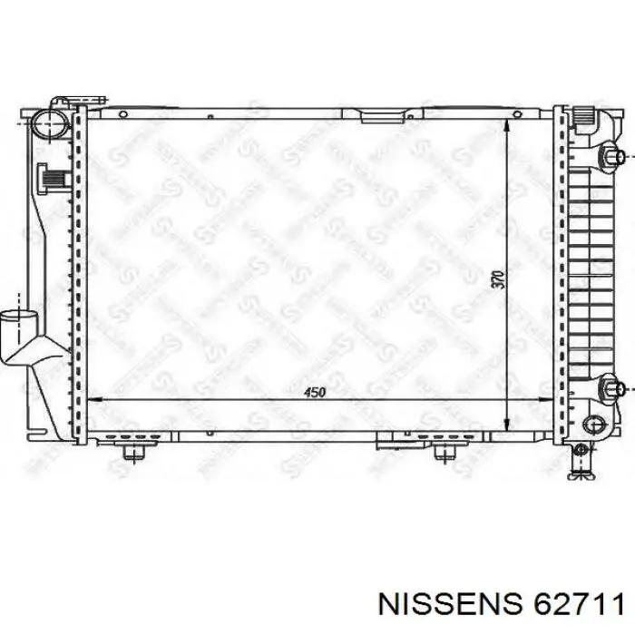 62711 Nissens radiador