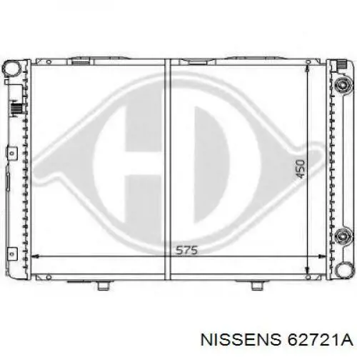 A2015005503 Mercedes radiador refrigeración del motor