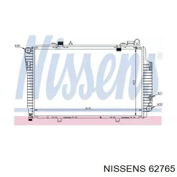 62765 Nissens radiador
