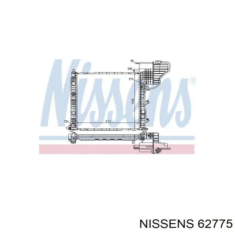 Radiador 62775 Nissens