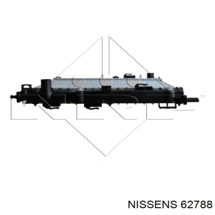 62788 Nissens radiador refrigeración del motor