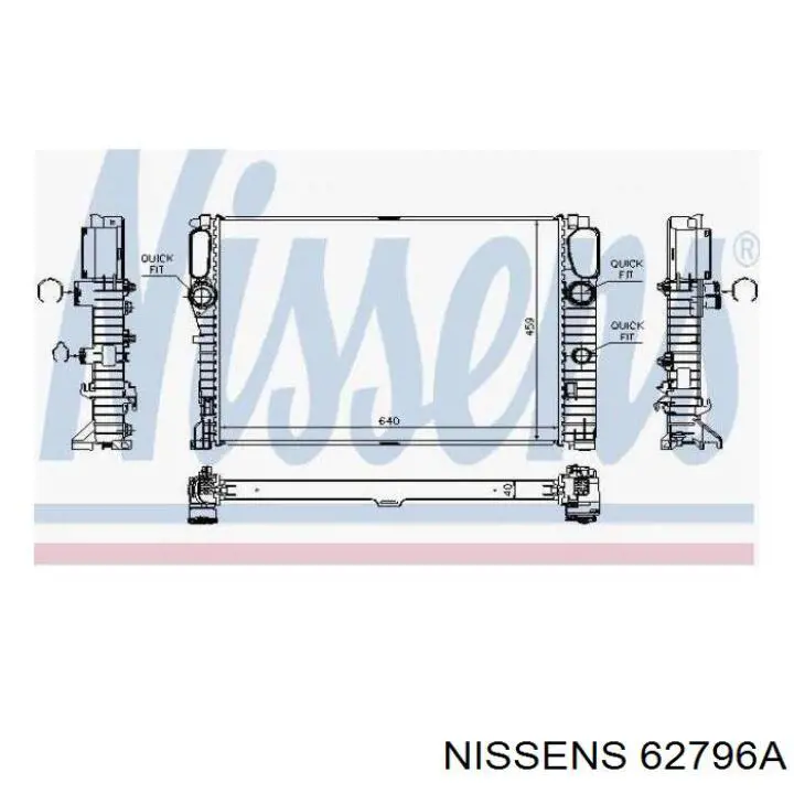 62796A Nissens radiador