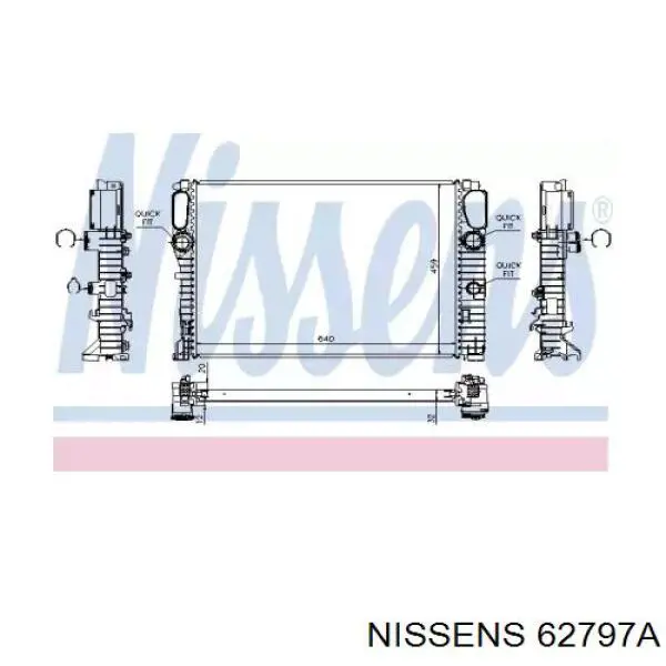 Comprar 62797A Nissens Radiador de auto