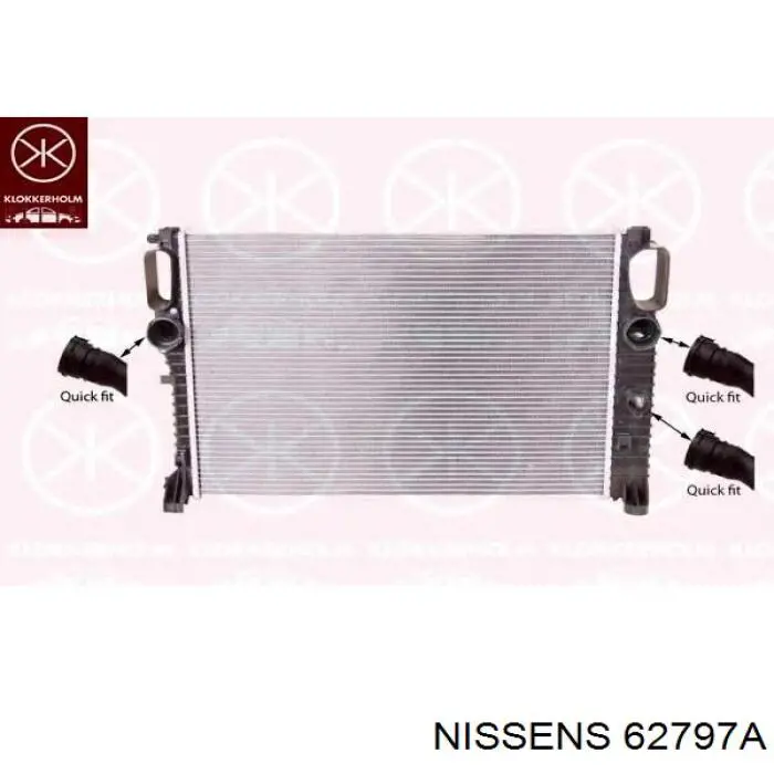 62797A Nissens radiador