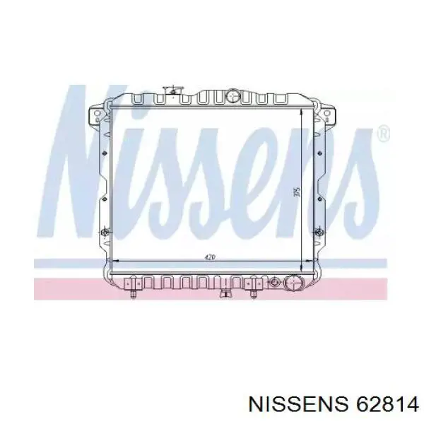 Comprar 62814 Nissens Radiador de auto