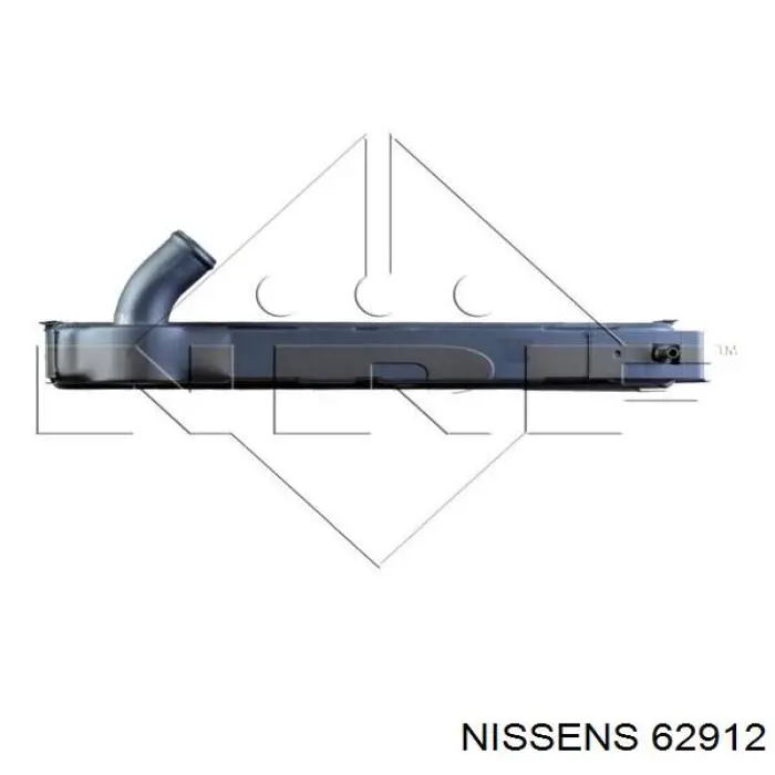 62912 Nissens radiador refrigeración del motor