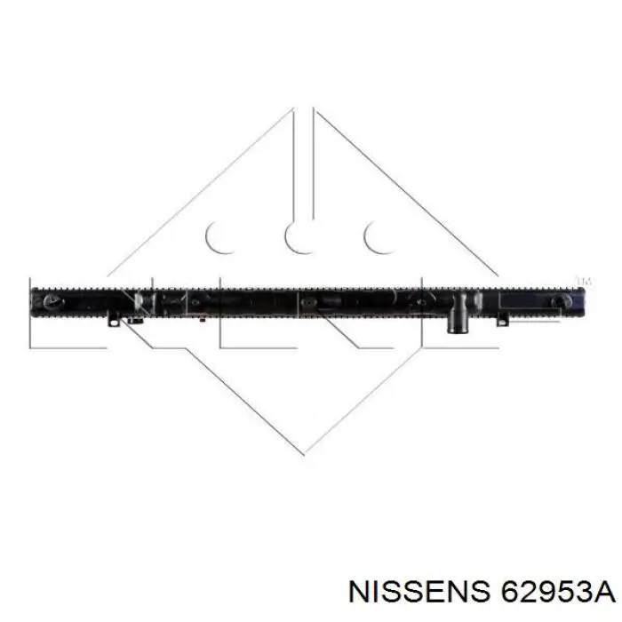 Água radiador Nissens 62953A precio, desde 183,80 EUR