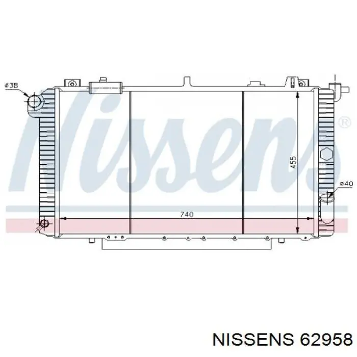 62958 Nissens radiador