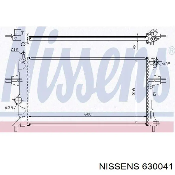 Comprar 630041 Nissens Radiador de auto